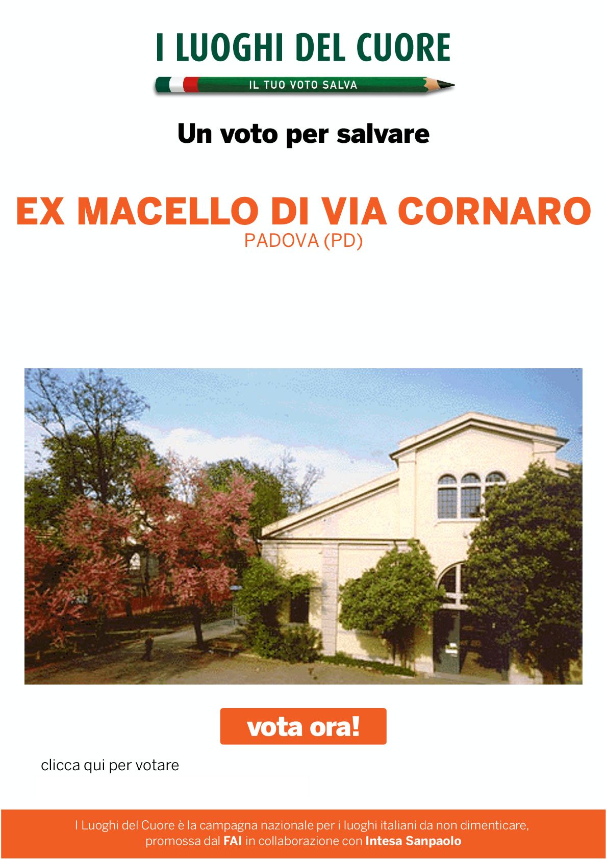 Vota l'ex Macello tra i Luoghi del Cuore del FAI!